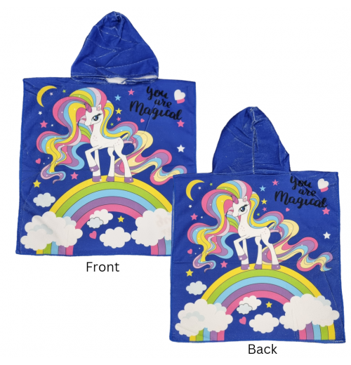Kids Hooded Microfiber Ponchos Kids Hooded Microfiber Ponchos