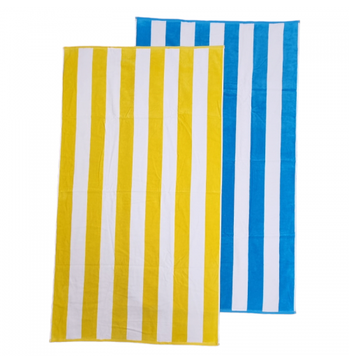 PREMIUM Cabana Hotel Stripe Velour Beach Towel PREMIUM Cabana Hotel Stripe Velour Beach Towel